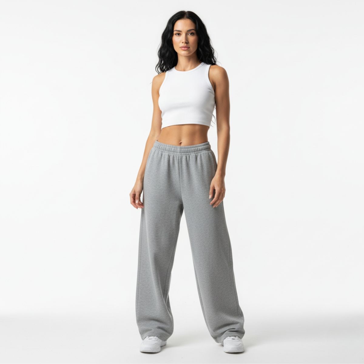 DESIGNERS - Buzo Baggy Mujer Algodón Premium Pantalón Oversize Ancho Wide Leg Estilo Urbano Holgado