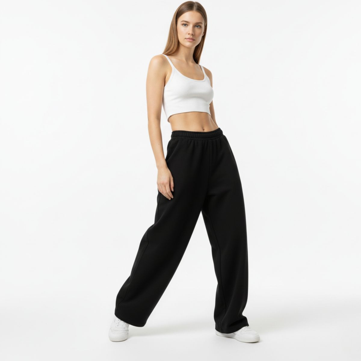 DESIGNERS - Buzo Baggy Mujer Algodón Premium Pantalón Oversize Ancho Wide Leg Estilo Urbano Holgado