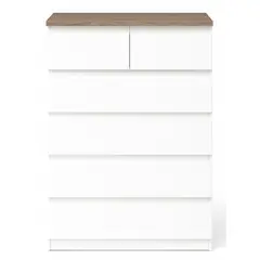 DECORACION CREATIVA - Cajonera 6 Cajones Blanca Albayalde premium