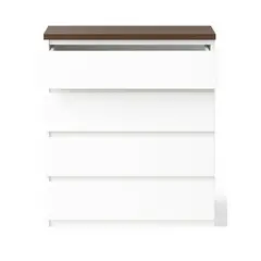 DECORACION CREATIVA - Cajonera 4 Cajones Blanca Albayalde premium