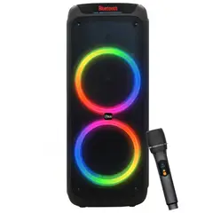MLAB - Parlante Karaoke 10" Flaming PowerBass MicWireless 75W RMS Black Edition TWS Bluetooth