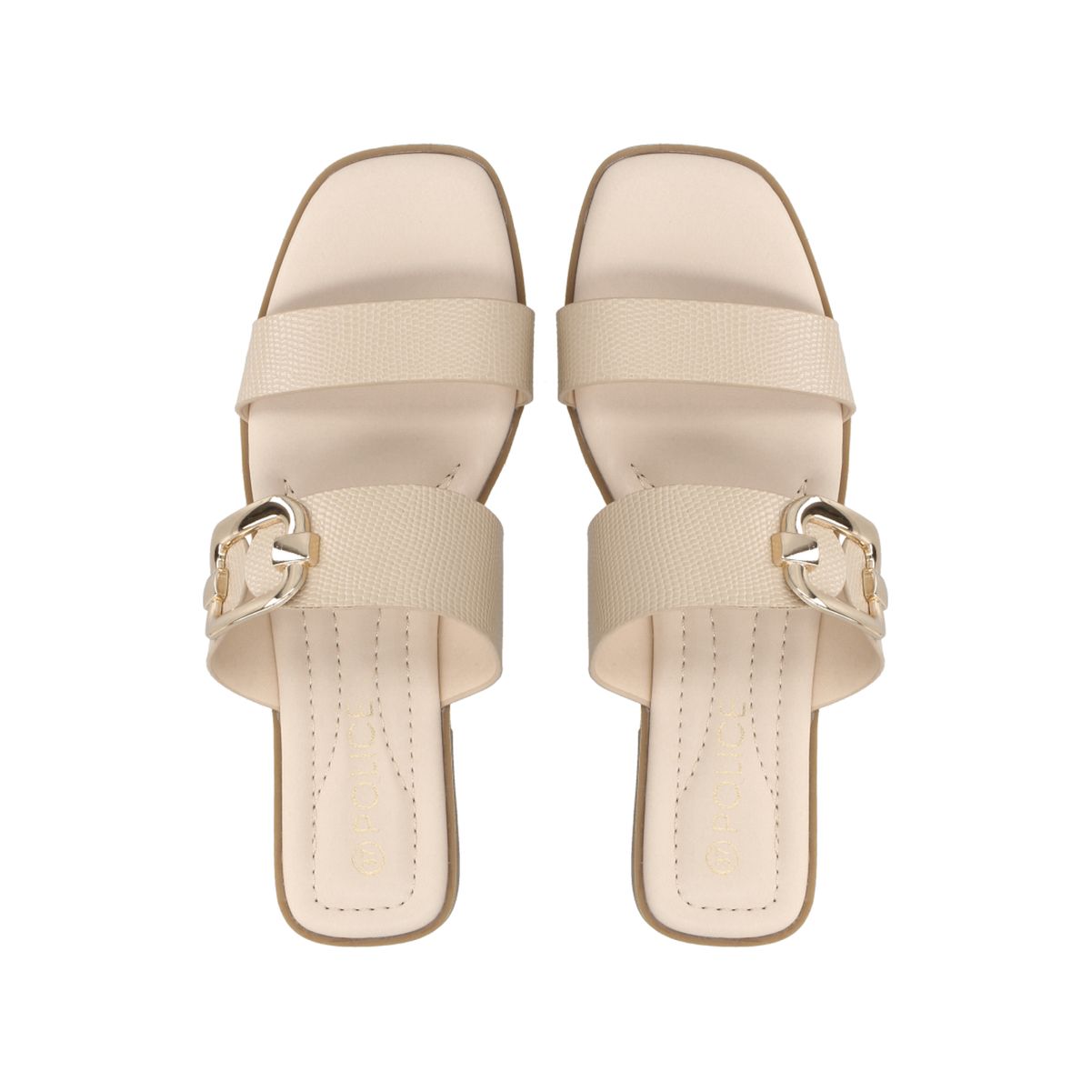 POLICE - Sandalia Mujer Negro Nude Police