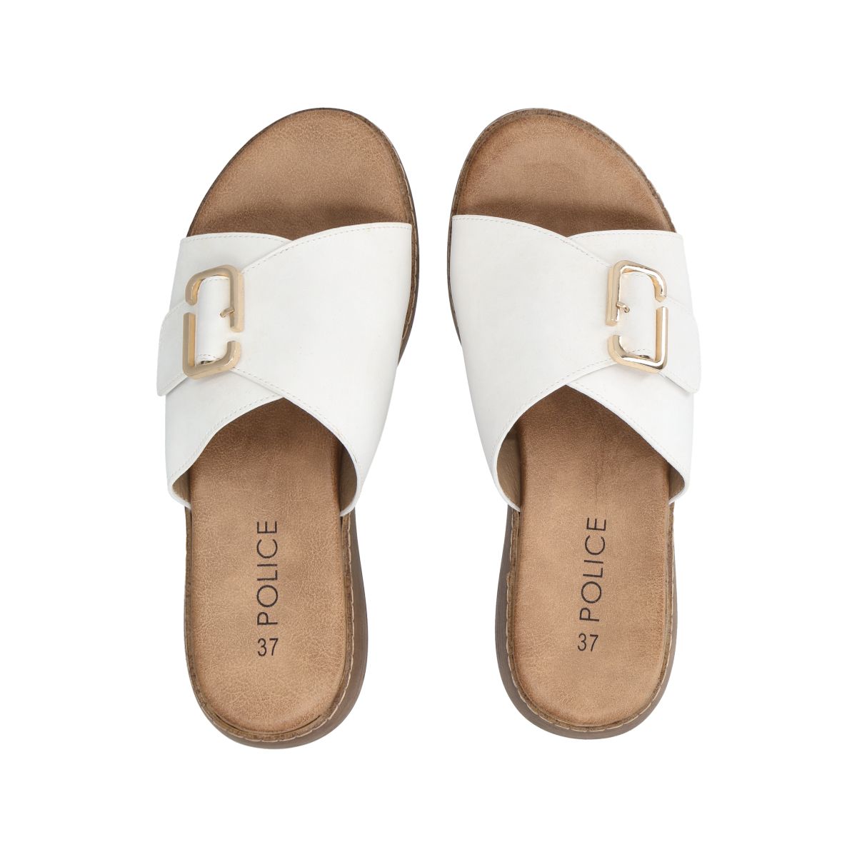 POLICE - Sandalia Mujer Blanco Mila Police
