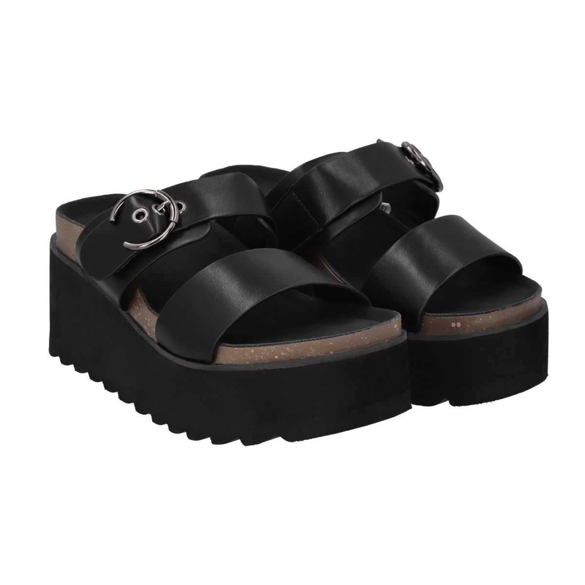 POLICE - Sandalia Mujer Negro Nora Police