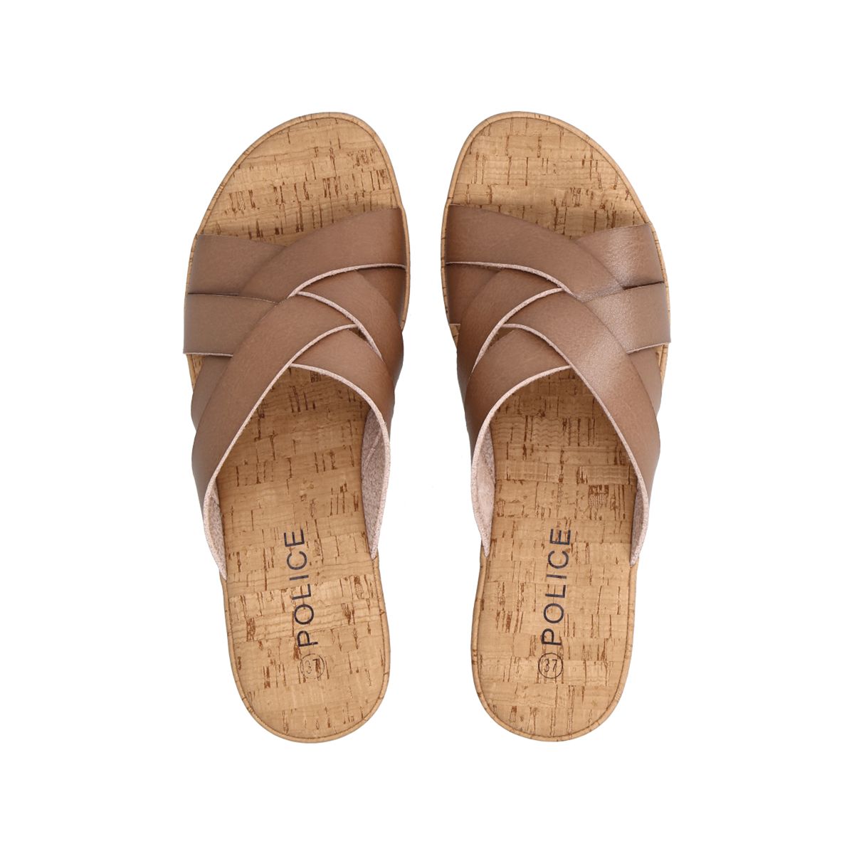 POLICE - Sandalia Mujer Café Alma Police