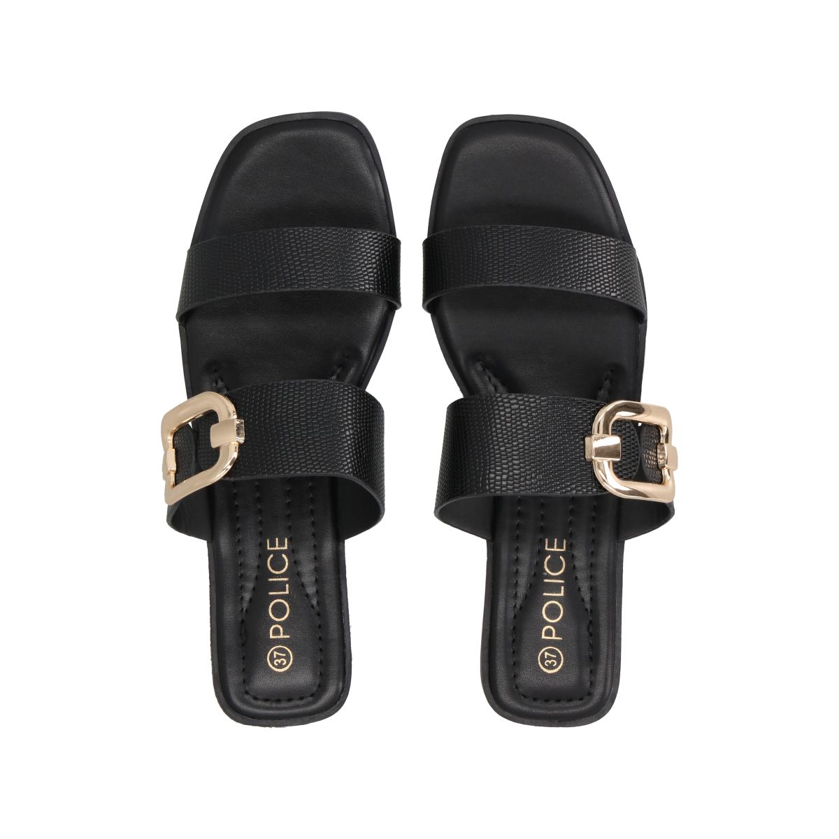 POLICE - Sandalia Mujer Negro Lina Police