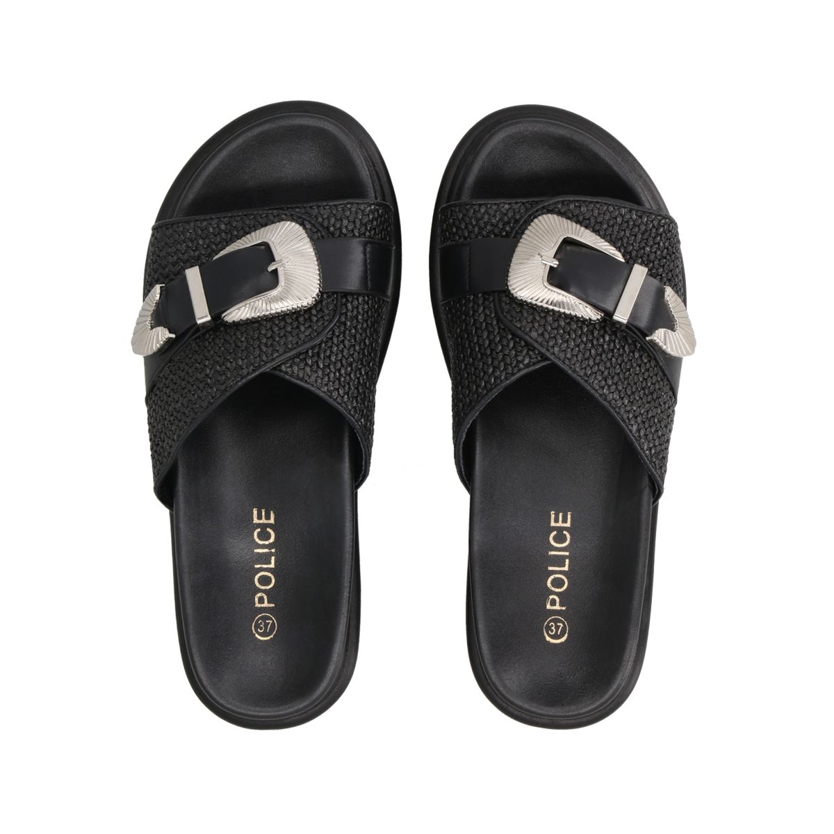 POLICE - Sandalia Mujer Negro Sienna Police