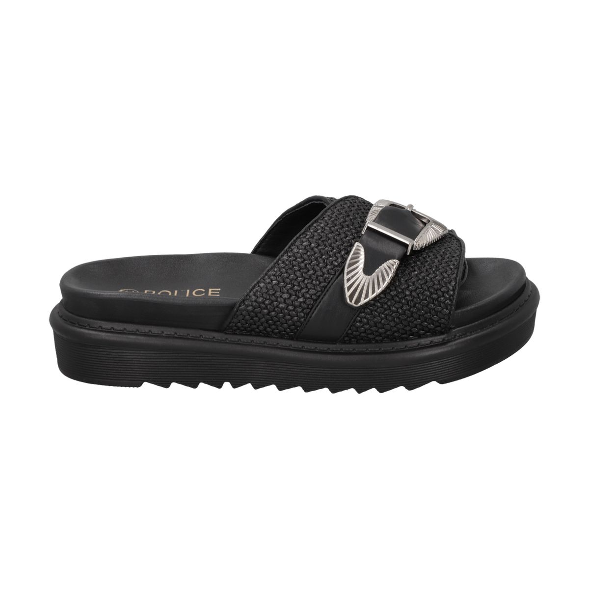 POLICE - Sandalia Mujer Negro Sienna Police