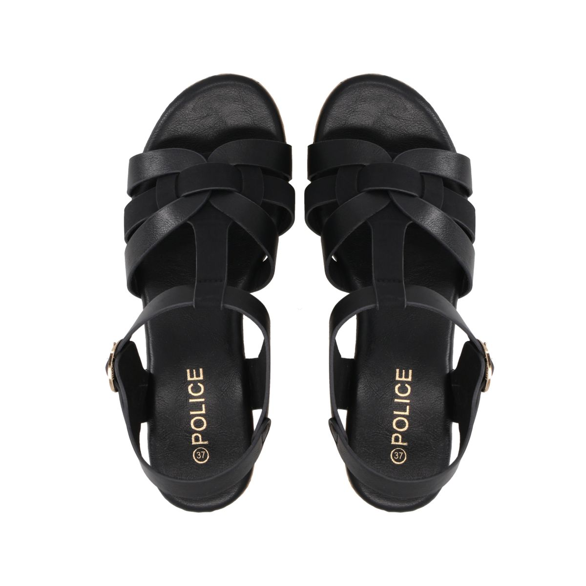 POLICE - Sandalia Mujer Negro Olivia Police