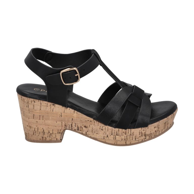 Sandalia Mujer Negro Olivia