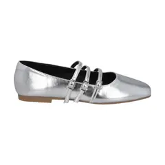 POLICE - Ballerina Mary Jane Mujer Plata Nati
