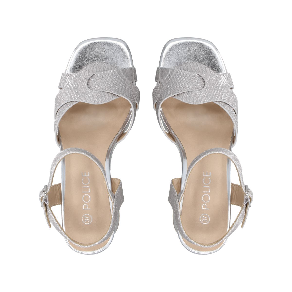 POLICE - Sandalia Mujer Plata/Snake Nila Police