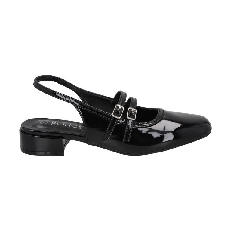 Zapato Mary Jane Mujer Negro Gala