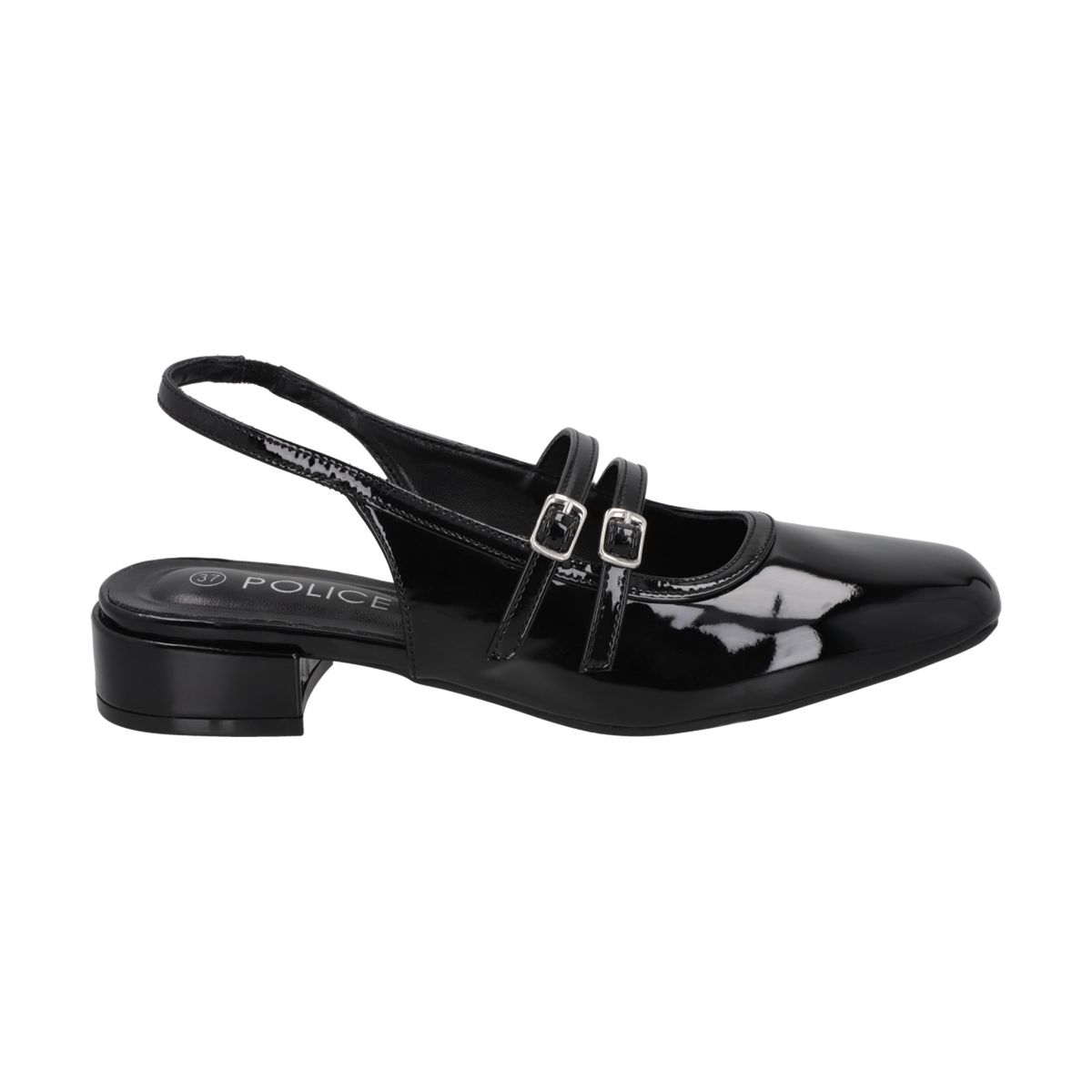 POLICE - Zapato Mary Jane Mujer Negro Gala Police