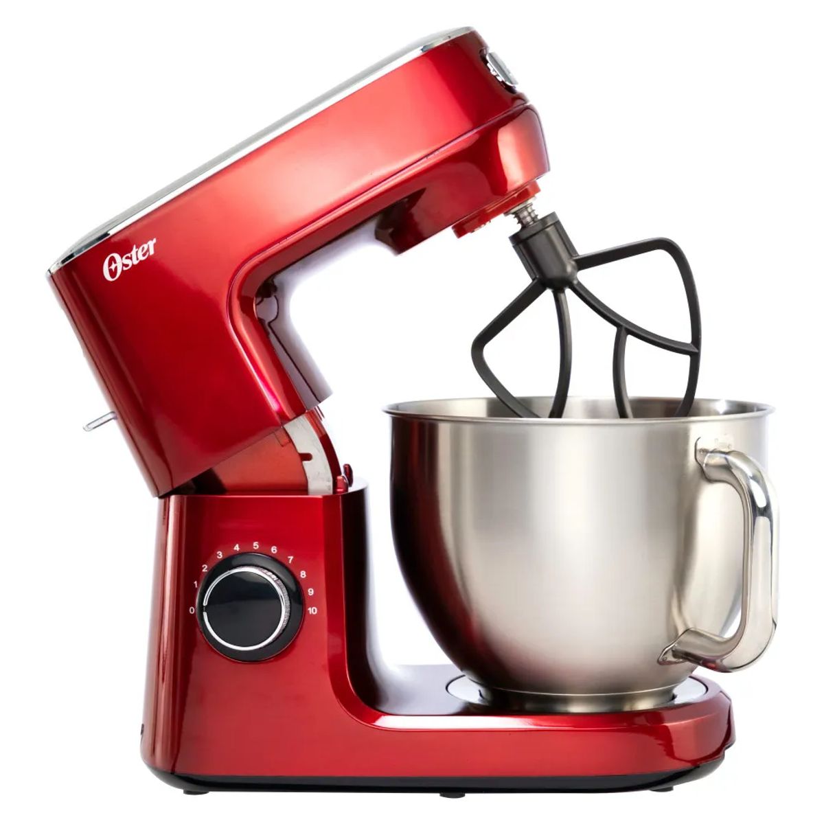 OSTER - Batidora planetaria Oster® FPSTSMPL3R Rojo con 10 velocidades
