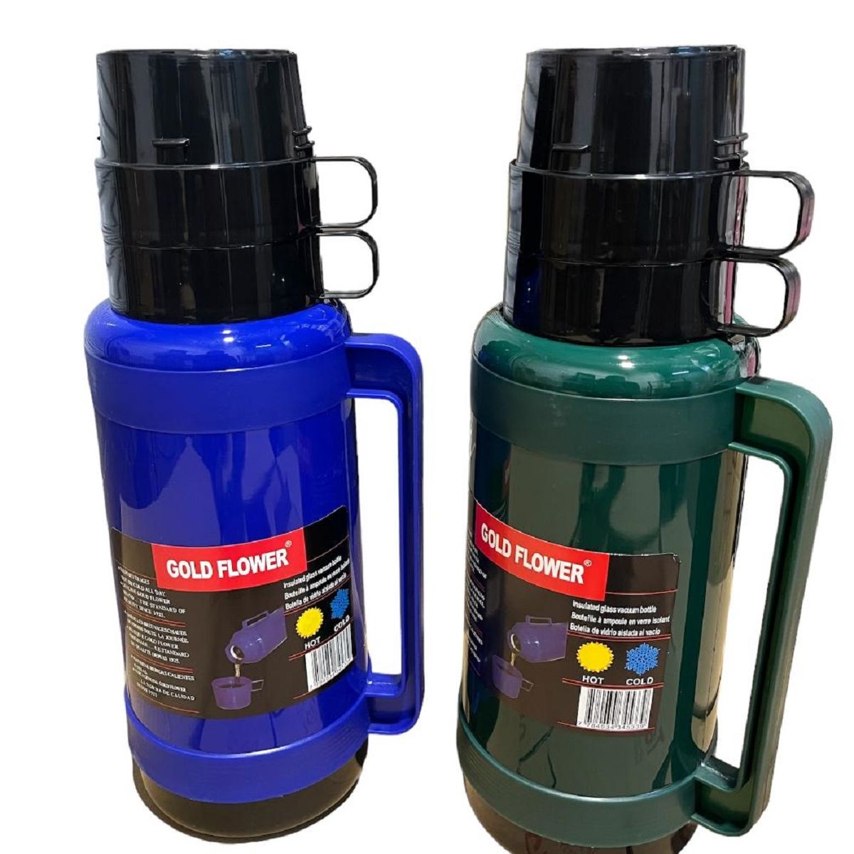 GENERICO - Termo Agua Caliente Y Fria 1.8 Litros Doble Taza con azucarero