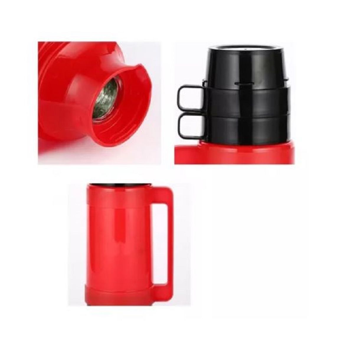 GENERICO - Termo Agua Caliente Y Fria 1.8 Litros Doble Taza con azucarero