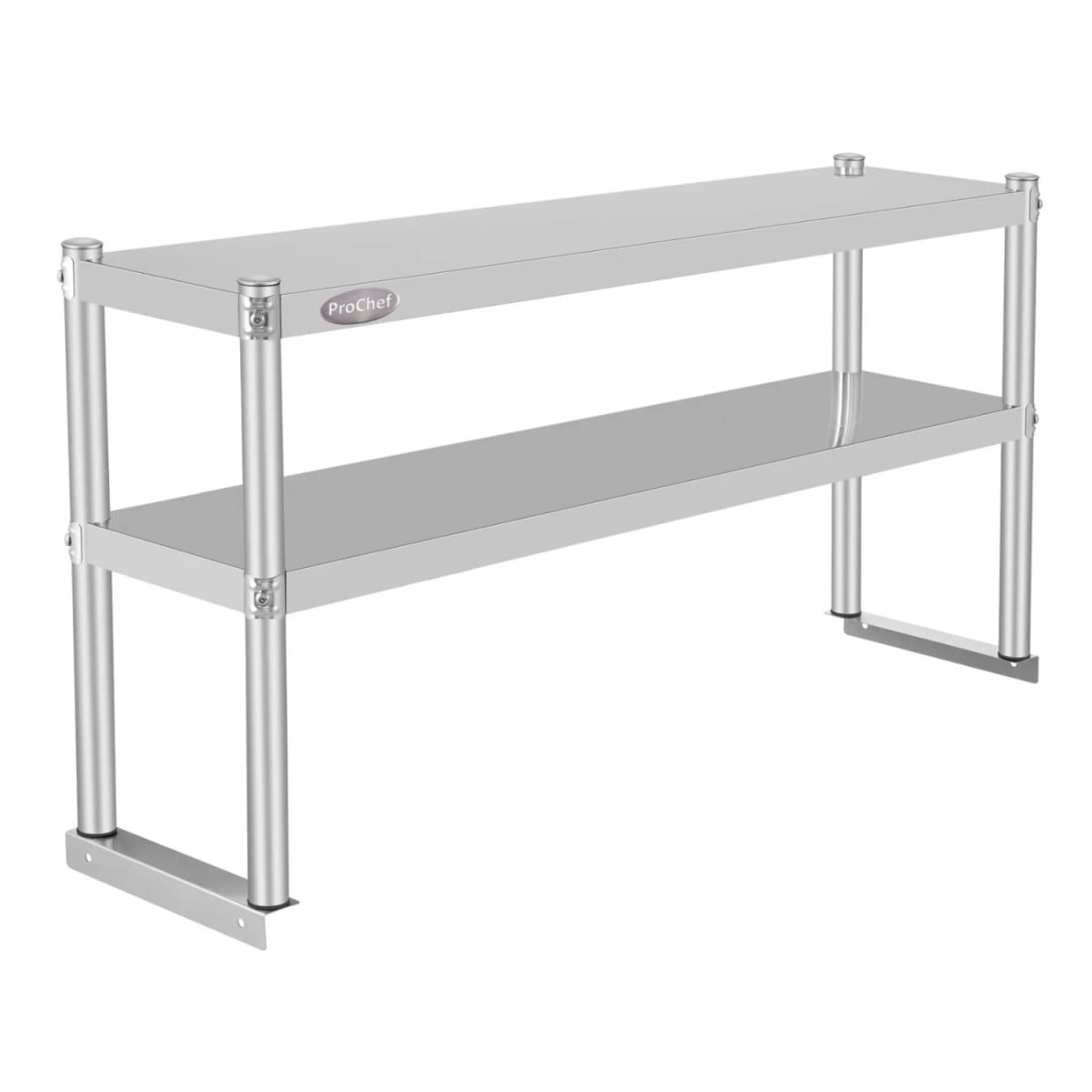 PROCHEF - Plateo o Pasa Platos Doble 90x30x60 Cm Acero Inoxidable