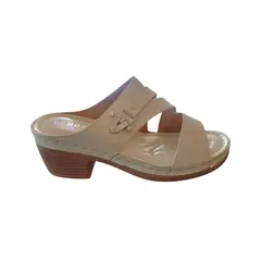 HERIEL - Sandalia Blanca Taco Mujer
