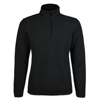 Polera Micropolar Panal Segunda Capa con Cierre Culpeo Negro Mujer