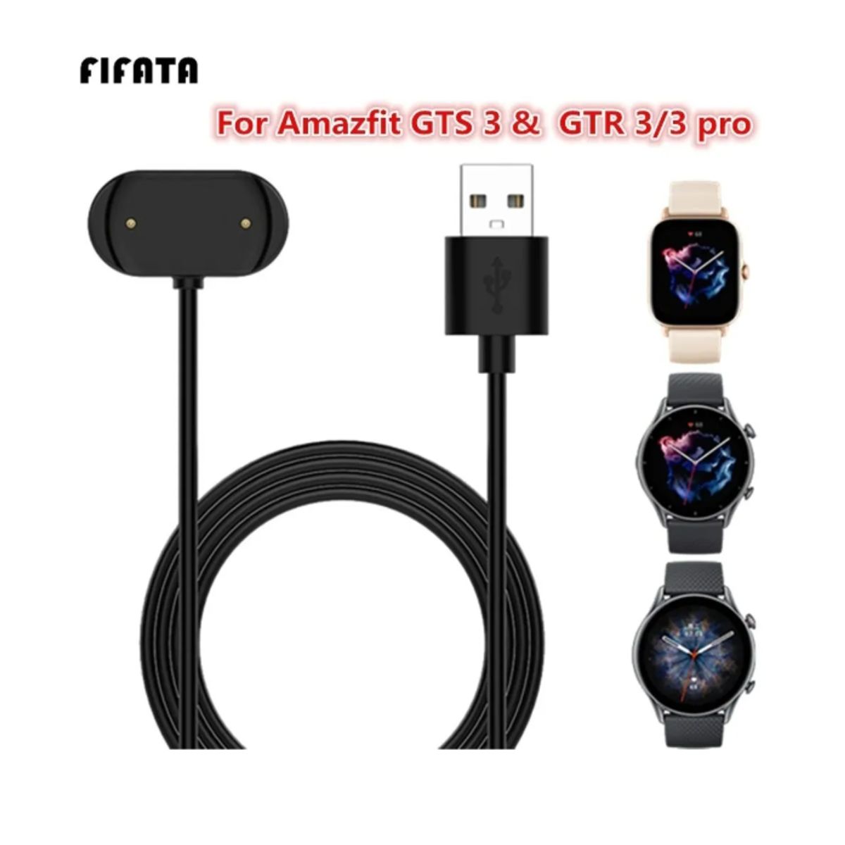 GENERICO - Cargador Usb Magnético De Repuesto Para Amazfit Gtr 3