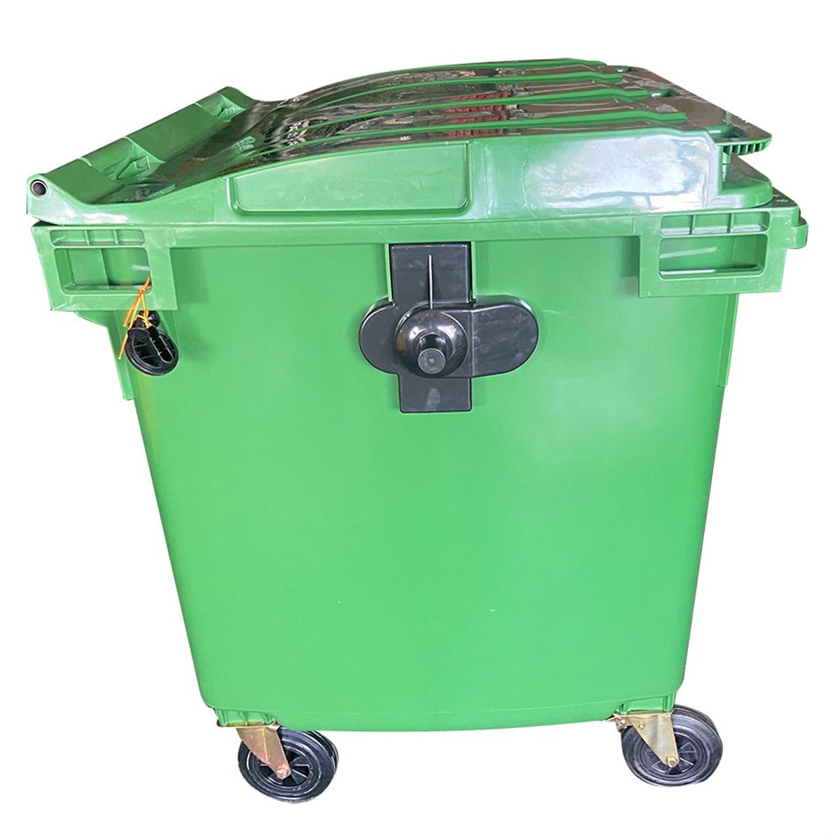 GENERICO - Contenedor de Basura Verde con Ruedas 1100L