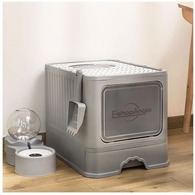 Imagen 2 del producto Arenero Gato Cerrado Baño Sanitario Con Tapa Y Pala