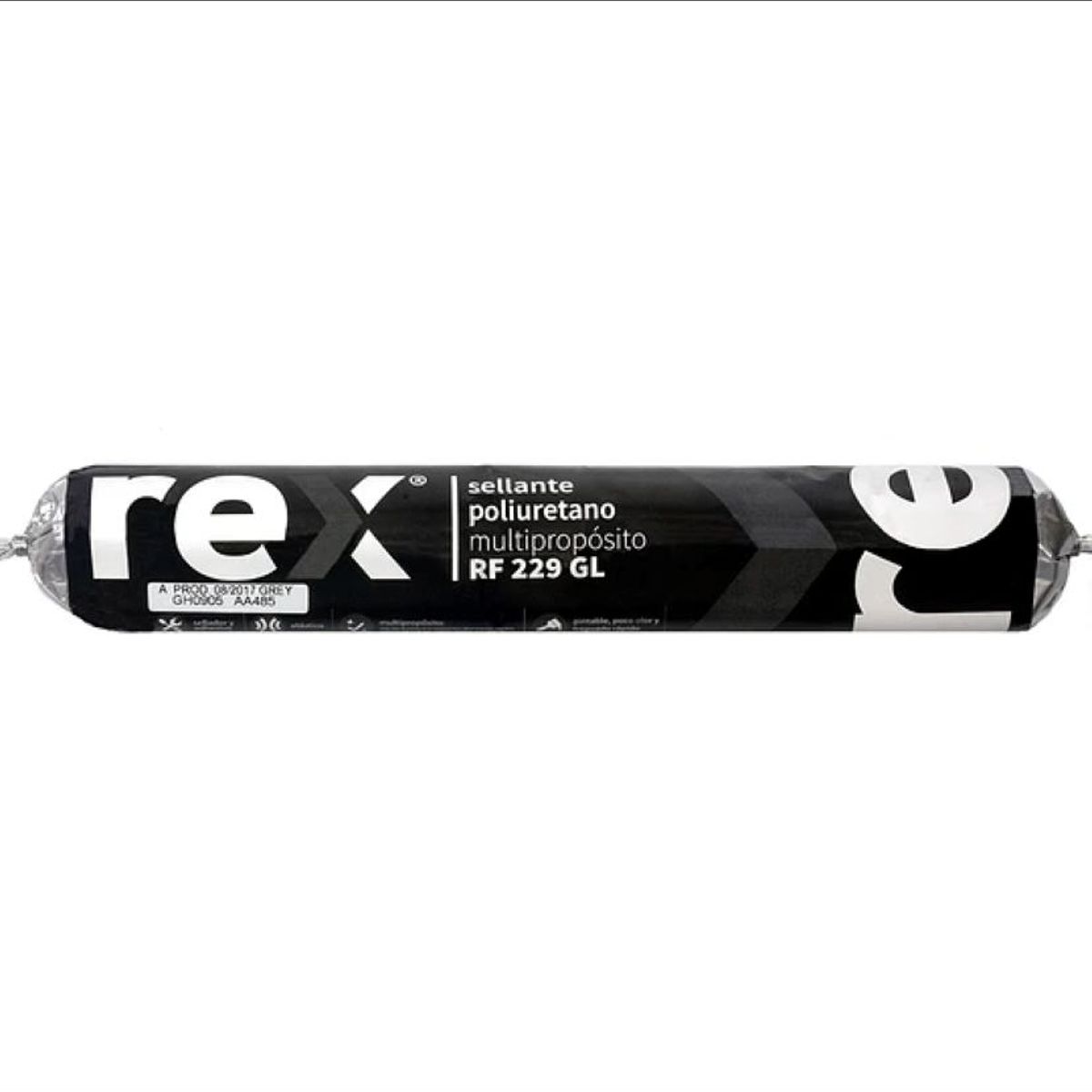 REXEL - Sellante Poliuretano GRIS Pu 600 Ml Multiproposito