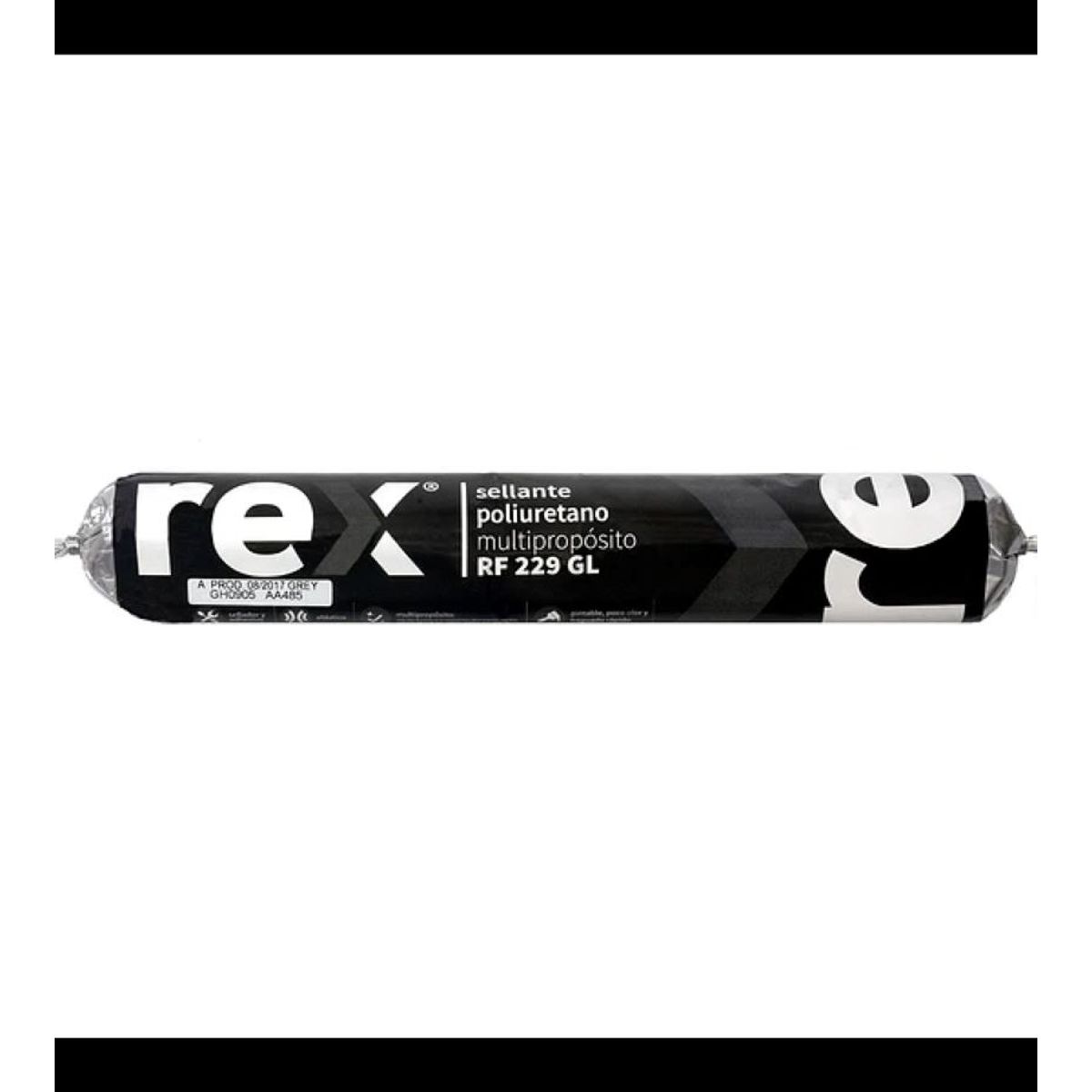 REXEL - Sellante Poliuretano GRIS Pu 600 Ml Multiproposito