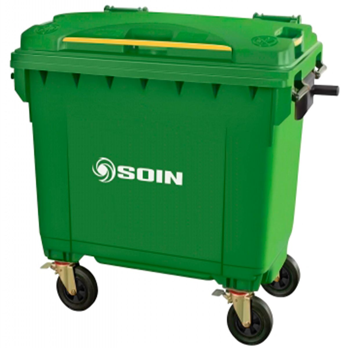 GENERICO - Contenedor de Basura Industrial 660L  con ruedas