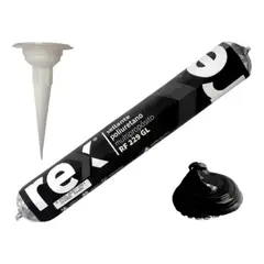 REXEL - Sellante Poliuretano Negro Pu 600 Ml Multiproposito