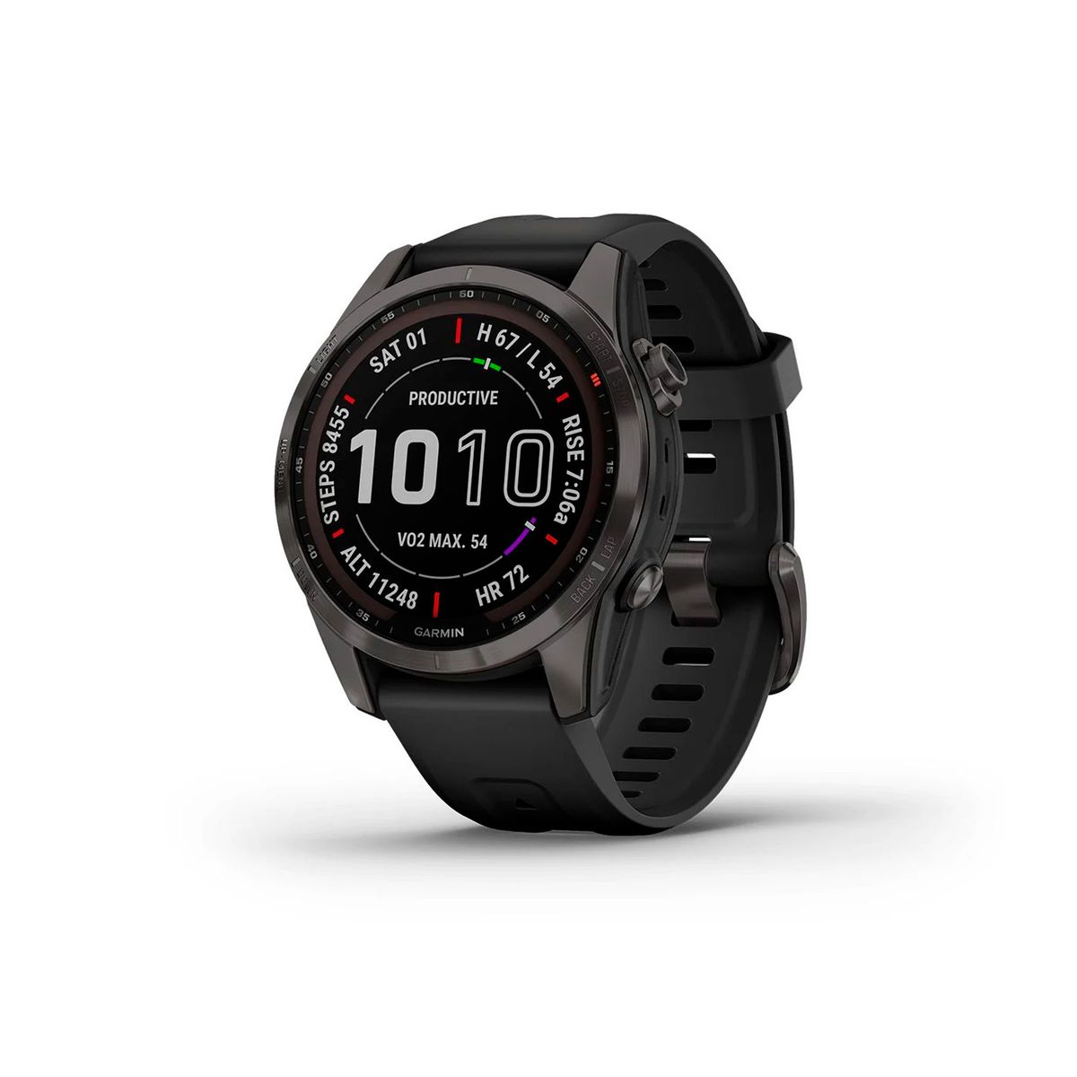 GARMIN - Reloj Garmin Fenix 7S Pro Saph Solar Carbon Gray 42mm