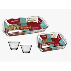 MARINEX - Pack De 4 Piezas 2 Asaderas Mas 2 Flaneras