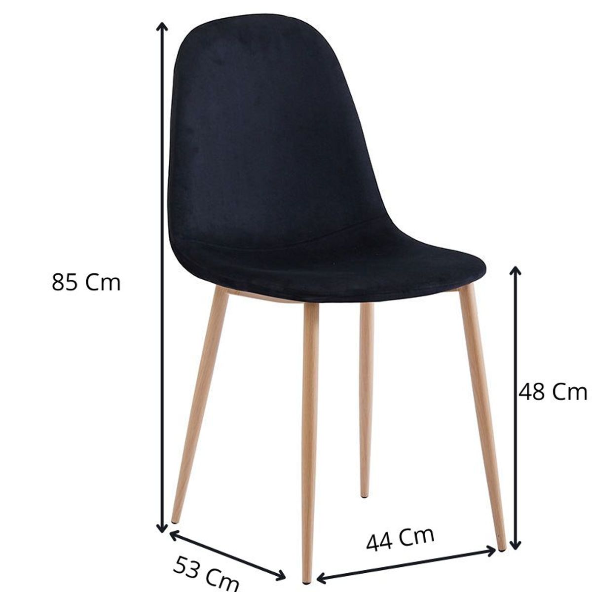 GENERICO - Silla Scoop Negra