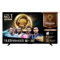 HISENSE - Mini LED Gamer 55 55U7QG 144Hz 4K Google TV