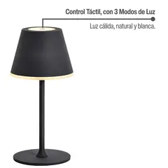 HOME LOGICS - Lampara de Mesa LED Táctil Inalambrica Recargable Escritorio Kiosclub