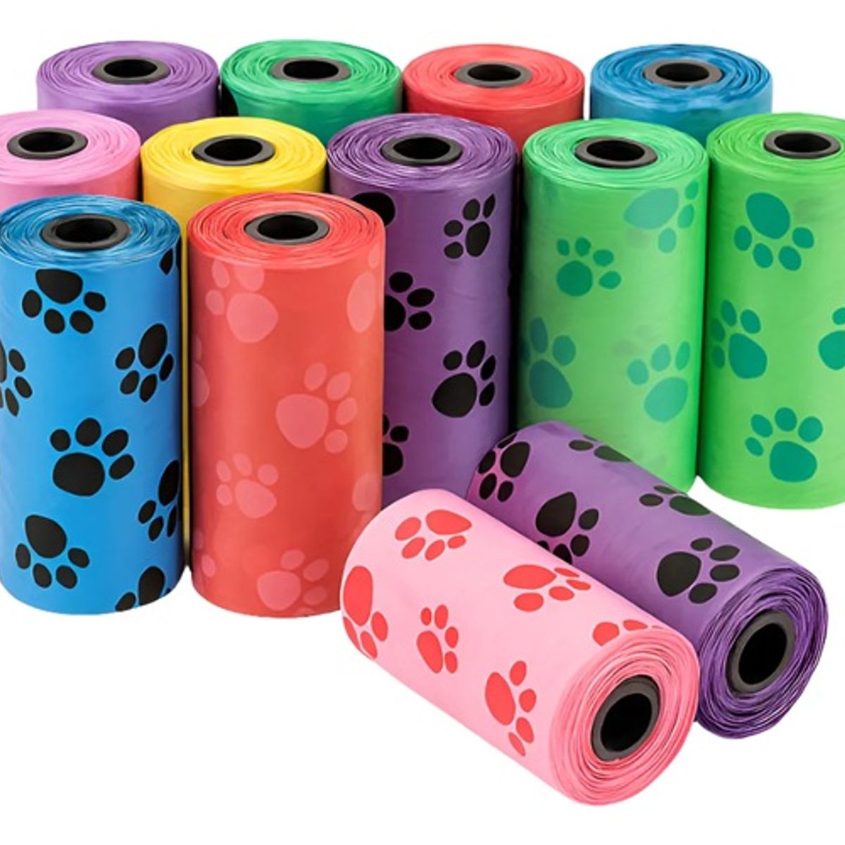 GENERICO - Pack 10 Bolsas Basura Excremento Heces Mascotas Perro Bolsas