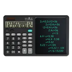 GENERICO - Calculadora Con Tablet Lcd Táctil 12 Dígitos Ds-837x