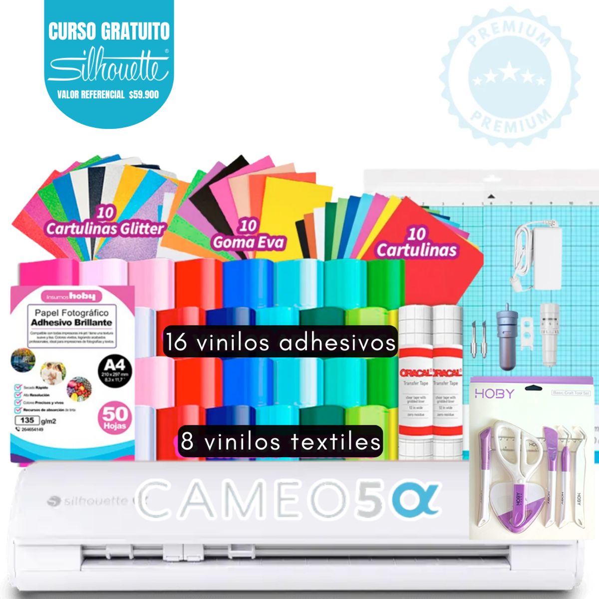 SILHOUETTE - Cameo 5 Blanca alpha FULL PAPELERIA K146 AP03