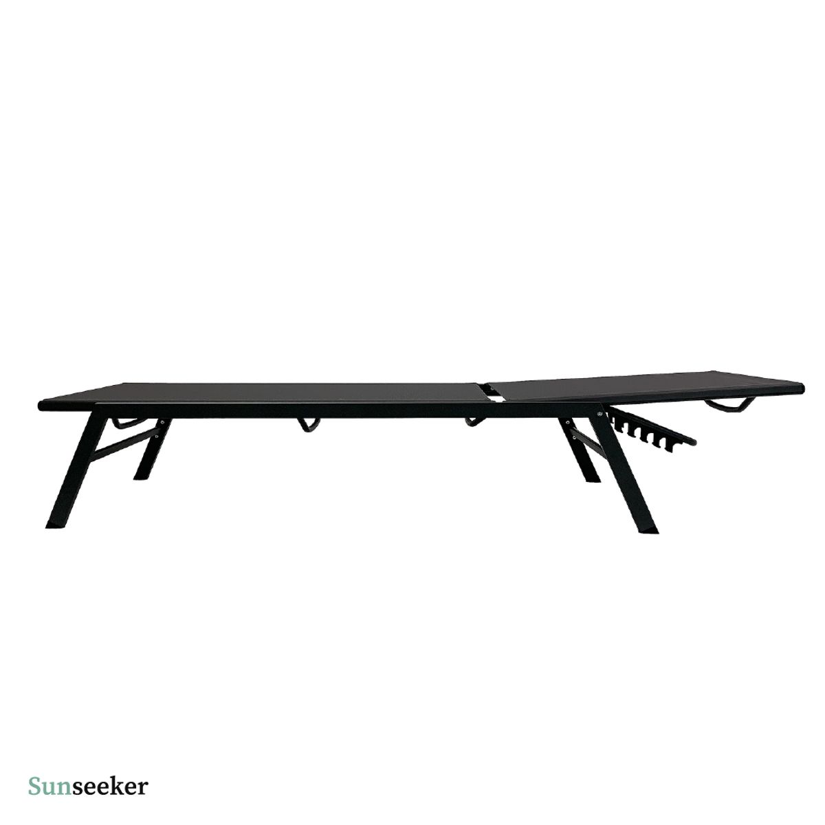 SUNSEEKER - Reposera Acero Exterior 190x59x32 cm Cool Gris Sunseeker
