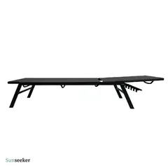 SUNSEEKER - Reposera Acero Exterior 190x59x32 cm Cool Gris