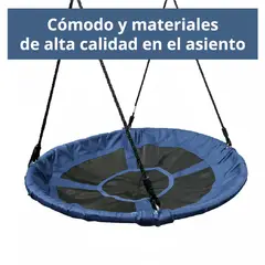 SUNNYYARD - Columpio Exterior Round Azul Niños 100cm Sensorial