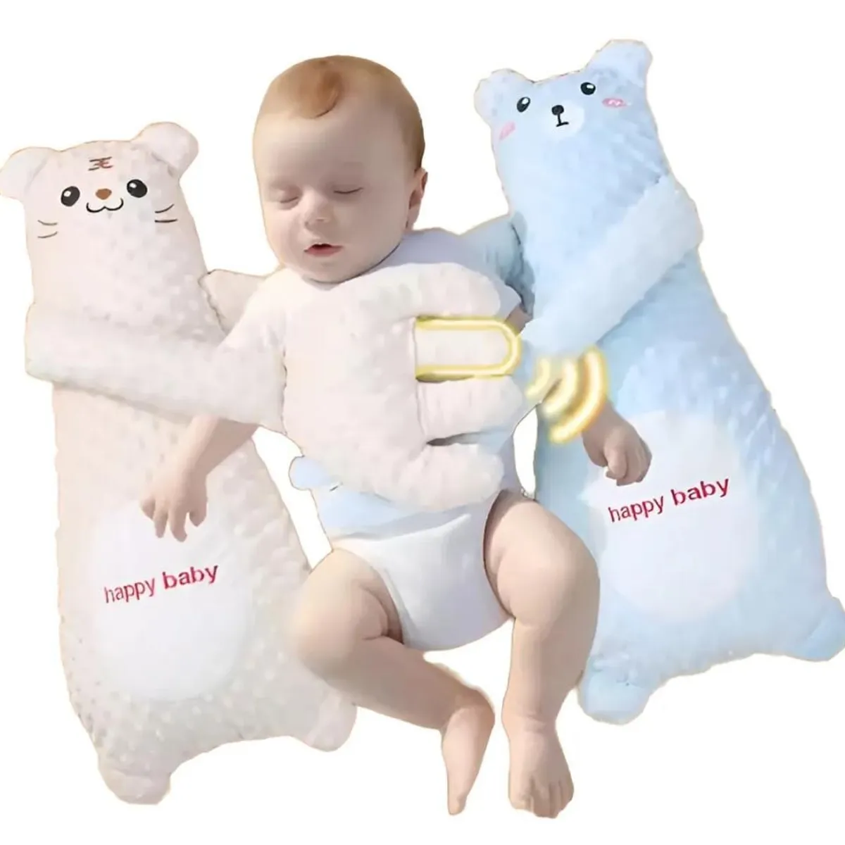 GENERICO - Almohada Apego Abrazable Para Bebes Con Palmada Calmante Azul