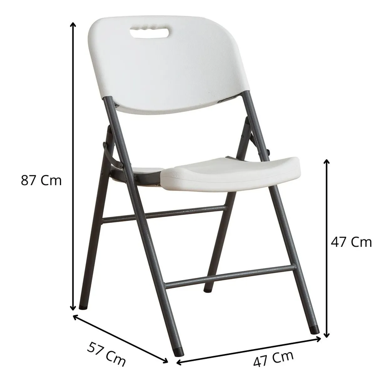 GENERICO - Silla Plegable Blanca para Eventos