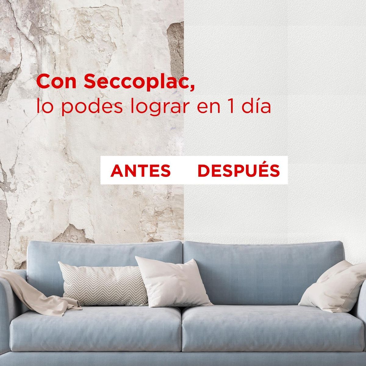 GENERICO - Panel Antihumedad Seccoplac Modelo Onice -   Blanco