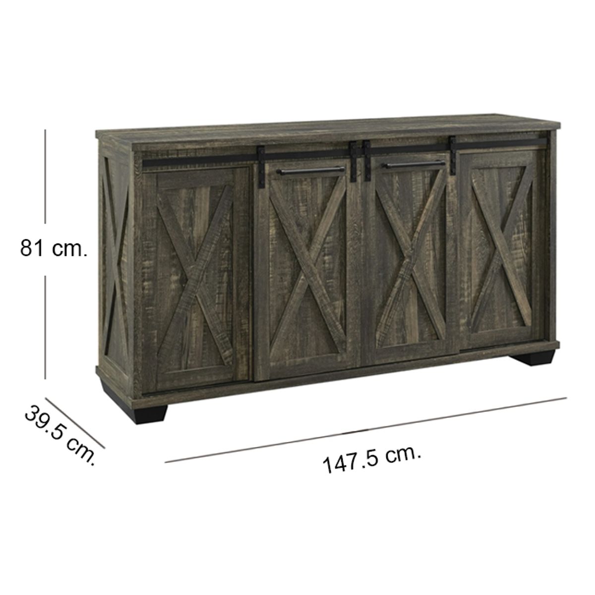 MSA MUEBLES SANTA ANA - Rack Buffet TV 70 Rustic