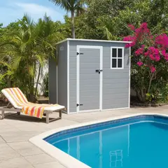 IGPRO - Bodega Jardín Plástico 6x6FT Gris 3,3 m2