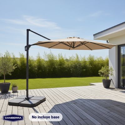 Imagen 2 del producto Quitasol Terraza Lateral Sombrilla Jardín 3M 360° Toscana