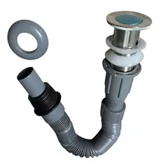 TAUMM - Sifon Corrugado Flexible Para Lavatorio Lavamanos
