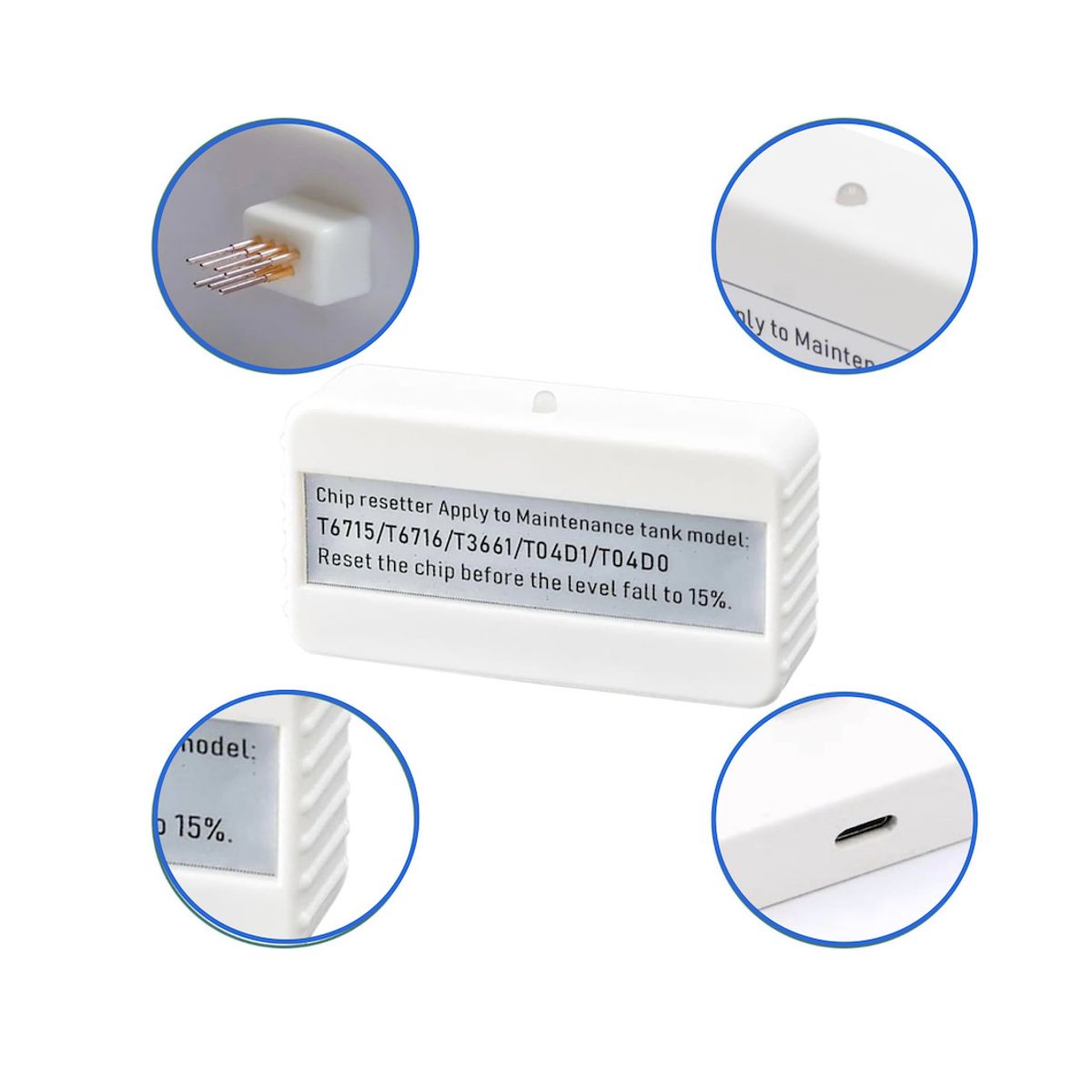 GENERICO - Reiniciador De Chip Caja Mantenimiento Epson T6716 T04d1